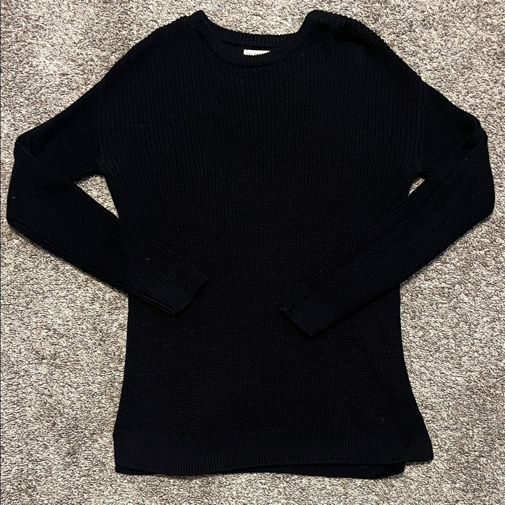 Cotton On Women's Black Crew Neck Knit Sweater XS